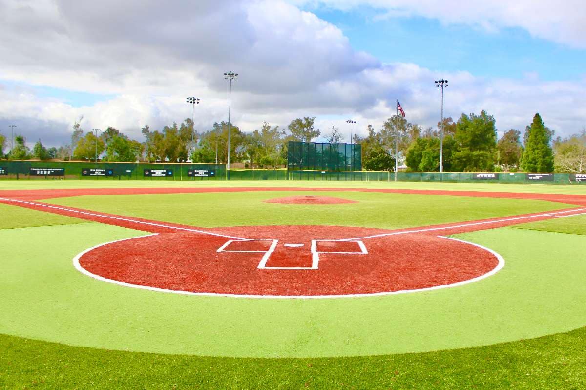 Baseball field turf installation by HaloTurf, photo 1